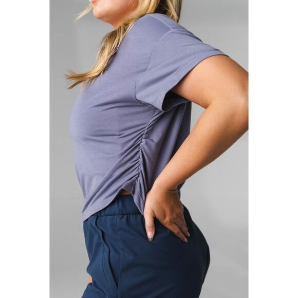 Balance Athletica Tops - VITALITY/BALANCE ATHLETICA Top Womens Extra Small Purple Versa Slouch Tee